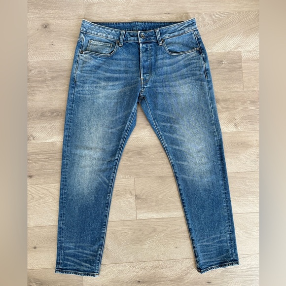 G-Star Raw 3301 Slim Denim Jeans Blue Size 32 - Picture 1 of 15